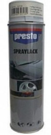 Купить Автокосметика и аксессуары Presto Краска RALLYE универсальная черная глянцевая 500мл (347337)  в Минске.