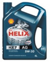 Купить Моторное масло Shell Helix HX7 AG 5W-30 4л  в Минске.