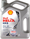 Купить Моторное масло Shell Helix HX8 0W-30 4л  в Минске.