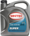 Купить Моторное масло SINTEC Супер 15W-40 SG/CD 4л  в Минске.