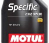 Купить Моторное масло Motul Specific 2312 0W-30 5л  в Минске.