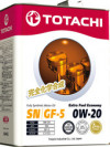 Купить Моторное масло Totachi Extra Fuel Economy 0W-20 4л  в Минске.