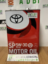 Купить Моторное масло Toyota 5W-30 SP (08880-13705) 4л  в Минске.