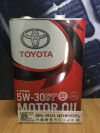 Купить Моторное масло Toyota SN GF-5 5W-30 (08880-10705) 4л  в Минске.