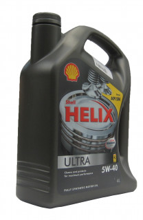 Купить Моторное масло Shell Helix Ultra 5W-40 4л  в Минске.