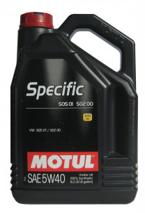 Купить Моторное масло Motul Specific 505 01 502 00 505 00 5W-40 5л  в Минске.