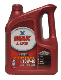 Купить Моторное масло Valvoline MaxLife 10W-40 4л  в Минске.