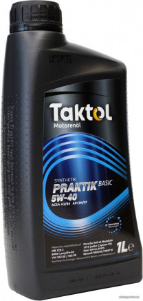 Купить Моторное масло Taktol Praktik Basic 5W-40 5л  в Минске.