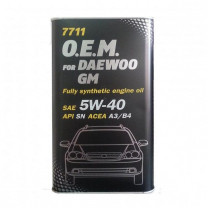 Купить Моторное масло Mannol O.E.M. for Daewoo GM (металл) 5W-40 1л  в Минске.