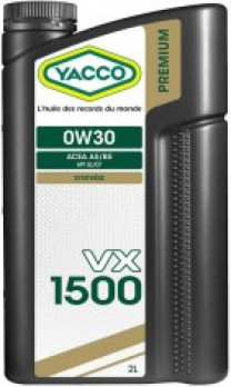 Купить Моторное масло Yacco VX 1500 0W-30 2л  в Минске.
