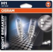 Купить Лампы автомобильные Osram Night Breaker Unlimited H1 2шт (64150NBU-02B)  в Минске.