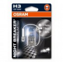 Купить Лампы автомобильные Osram Night Breaker Unlimited H3 1шт (64151NBU-01B)  в Минске.