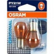 Купить Лампы автомобильные Osram PY21W Original Line (оранжевая) 2шт [7507-02B]  в Минске.