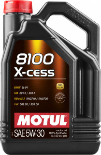 Купить Моторное масло Motul 8100 X-cess 5W-30 5л  в Минске.