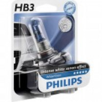 Купить Лампы автомобильные Philips HB3 White Vision 1шт (9005WHVB1)  в Минске.
