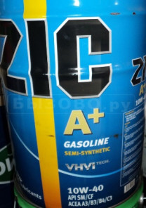 Купить Моторное масло ZIC A+ 10W-40 20л  в Минске.