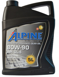 Купить Трансмиссионное масло Alpine Gear Oil 80W-90 GL-5 5л  в Минске.