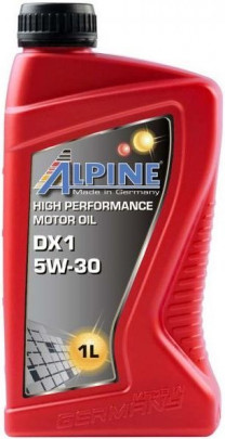 Купить Моторное масло Alpine DX1 5W-30 1л  в Минске.