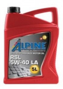 Купить Моторное масло Alpine RSL LA 5W-40 5л  в Минске.