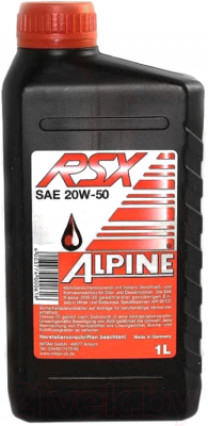 Купить Моторное масло Alpine RSX 20W-50 1л  в Минске.