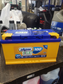 Купить Автомобильные аккумуляторы AKOM 6СТ-100VL (100 А·ч)  в Минске.