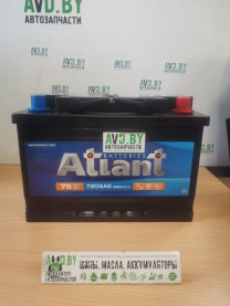 Купить Автомобильные аккумуляторы Atlant 680A R+ (75 А·ч)  в Минске.