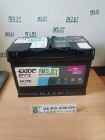 Купить Автомобильные аккумуляторы Exide Start-Stop AGM EK720 (72 А/ч)  в Минске.