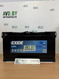 Купить Автомобильные аккумуляторы Exide Start-Stop AGM EK960 (96 А/ч)  в Минске.