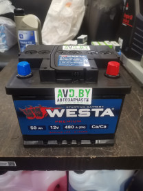 Купить Автомобильные аккумуляторы Westa Premium 6СТ-50 VLR (50 А·ч)  в Минске.