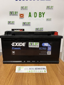 Купить Автомобильные аккумуляторы Exide Classic EC900 (90 А/ч)  в Минске.