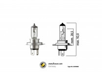 Купить Лампы автомобильные Flosser H4 12V 60/55W P43t 2шт [6255680]  в Минске.