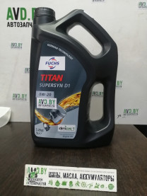 Купить Моторное масло Fuchs Titan Supersyn D1 0W-20 5л  в Минске.