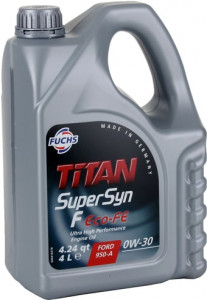 Купить Моторное масло Fuchs Titan Supersyn FE 0W-30 4л  в Минске.