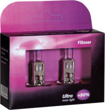 Купить Лампы автомобильные Flosser H1 12V 55W P14,5s Ultra +90% 2шт [3021180]  в Минске.