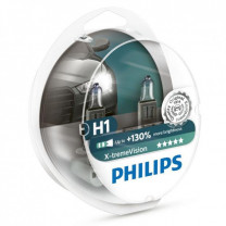 Купить Лампы автомобильные Philips H1 X-tremeVision plus 130% 2шт (12258XVS2)  в Минске.