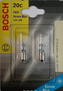 Купить Лампы автомобильные Bosch H6W Xenon Blue 2шт (1987301036)  в Минске.