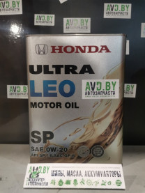 Купить Моторное масло Honda Ultra Leo SP 0W-20 GF-6 4л (08227-99974)  в Минске.