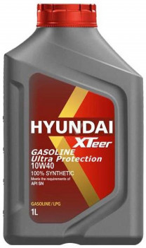 Купить Моторное масло Hyundai Xteer Gasoline Ultra Protection 10W-40 1л  в Минске.