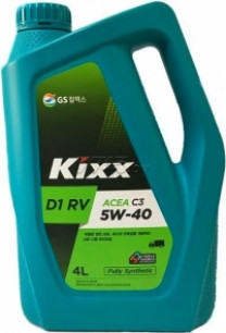 Купить Моторное масло Kixx D1 RV 5W-40 4л  в Минске.