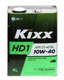 Купить Моторное масло Kixx HD1 10W-40 CI-4/SL 4л  в Минске.