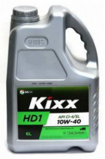 Купить Моторное масло Kixx HD1 10W-40 CI-4/SL 6л  в Минске.
