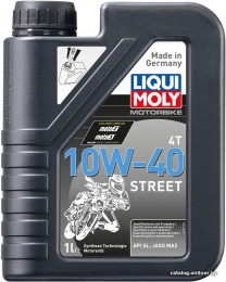 Купить Моторное масло Liqui Moly Motorbike 4T 10W-40 Street 1л  в Минске.