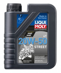 Купить Моторное масло Liqui Moly Motorbike 4T 20W-50 Street 1л  в Минске.