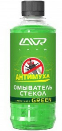Купить Автокосметика и аксессуары Lavr Омыватель стекол green анти муха концентрат 330мл (LN1221)  в Минске.