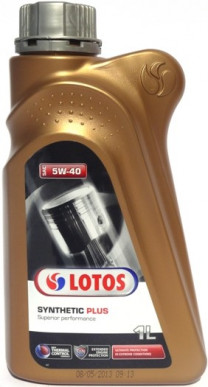 Купить Моторное масло Lotos Syntetic Plus 5W-40  SN/CF 1л  в Минске.