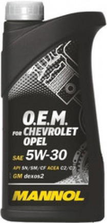 Купить Моторное масло Mannol O.E.M. for chevrolet opel 5W-30 1л  в Минске.
