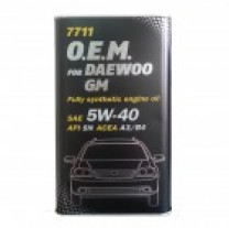 Купить Моторное масло Mannol O.E.M. for Daewoo GM (металл) 5W-40 4л  в Минске.
