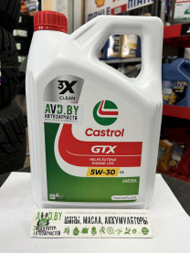 Купить Моторное масло Castrol GTX 5W-30 C4 4л  в Минске.