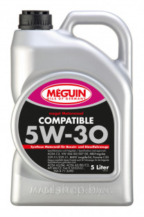 Купить Моторное масло Meguin Megol Compatible 5W-30 5л [6562]  в Минске.