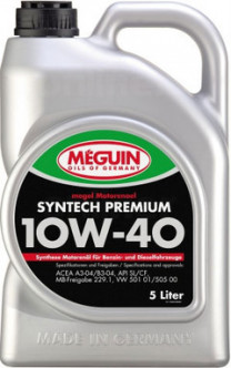 Купить Моторное масло Meguin Megol Syntech Premium 10W-40 5л [4338]  в Минске.